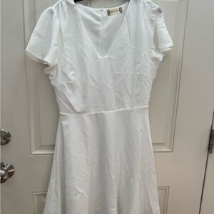 Altar’d State White V-Neck Dress Size small